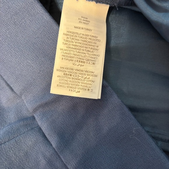 Boden Women's Cropped Dress Pant 14 Cropped Classic Cotton Timeless Trouser Blue - Picture 8 of 10